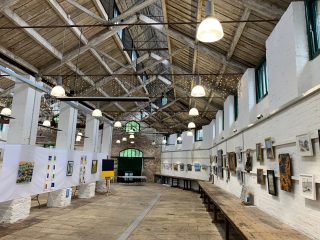 Set up for an Art Exhibition